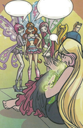 The Winx contemplating on what to do with Jenny. (Issue 99)