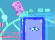 Digit with the book in a digital format.
