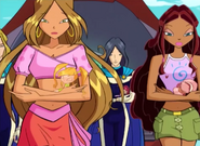 Flora's missing the yellow color on her bangs; Helia's incorrectly colored gem.