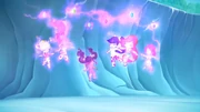 The Winx are turned into young children.