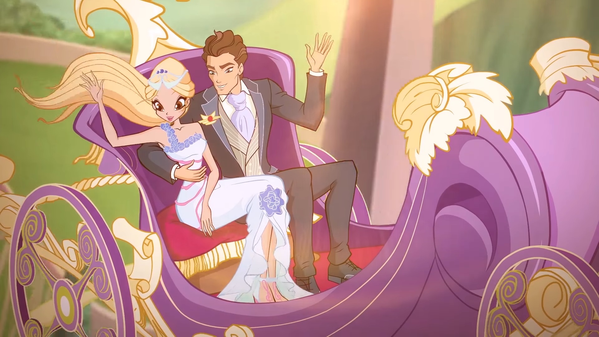 winx club bloom and sky wedding video