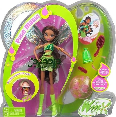 Poupée Winx Club Mattel - Biker Layla Aisha - Motorcycle Doll - Occasion