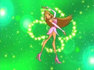 Flora's pose is flipped