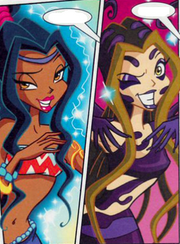 Darcy dropping her glamour spell.