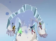 Finally defeated the snow monster.