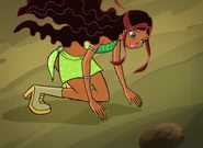 Aisha's explorer shoes are merged with her Winx outfit.