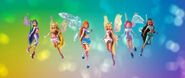 As Winx com o Believix em 3D.