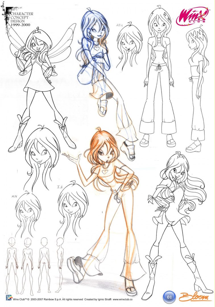 How to draw Winx Club characters - Sketchok easy drawing guides