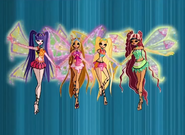 Una de las veces que el Enchantix de Aisha tenía un color diferente.