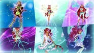Winx Club - Aisha All Full Transformations up to Tynix! HD!