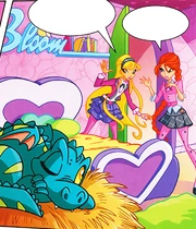 A baby dragon in Bloom's room?!