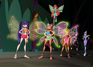 Flora is not in her Winx form