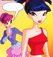 Tecna approaching Past Musa.