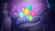 The Stones of Memories being used to open the portal to Limbo.
