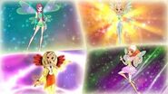 Winx Club - All Side Fairies Characters Transformations! HD!