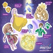 Зарисовки представителя "Winx Club Luci & Ombre"