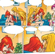 Стелла успокаивает Блум