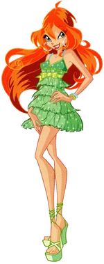 Блум в зелёном