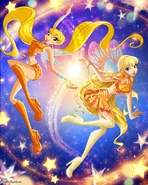 Арт со старой и новой Стеллой на её день рождения (2025)