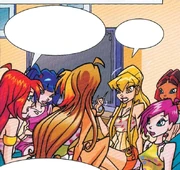 Винкс обсуждают ситуацию с лживой звездой