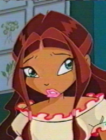 sachin and babi light blue dress Winx Club Aisha Women's Costume Wig | Winx Club Costume Accessories | Adult | Womens | St | Brown/Red main image 1