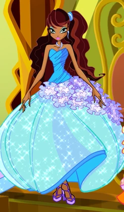 sachin and babi light blue dress Aisha Winx Handmade Costume main image 1