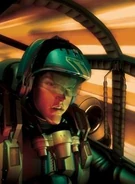 Daniel Johnson piloting a FEISAR craft