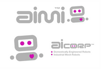 Variations of the Aicom logo