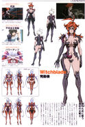 Masane's Witchblade form in Witchblade art book.