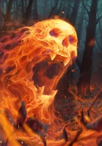 Gwent cardart unknown living fire