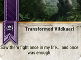 Transformed Vildkaarl (gwent card)