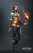 Render of Triss for The Witcher 3