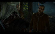 Geralt podczas rozmowy z Fioravantim