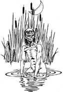 drowner from Wiedźmin: Gra Wyobraźni. Illustration by Jarosław Musiał.