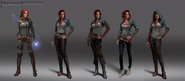 Concept art of Triss for The Witcher 3