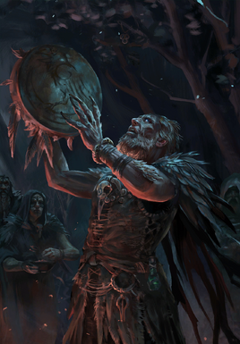 Gwent cardart skellige Axel Three-Eyes