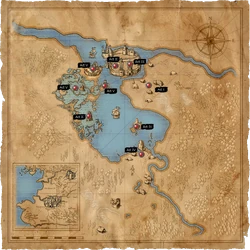 Map Vizima major locations