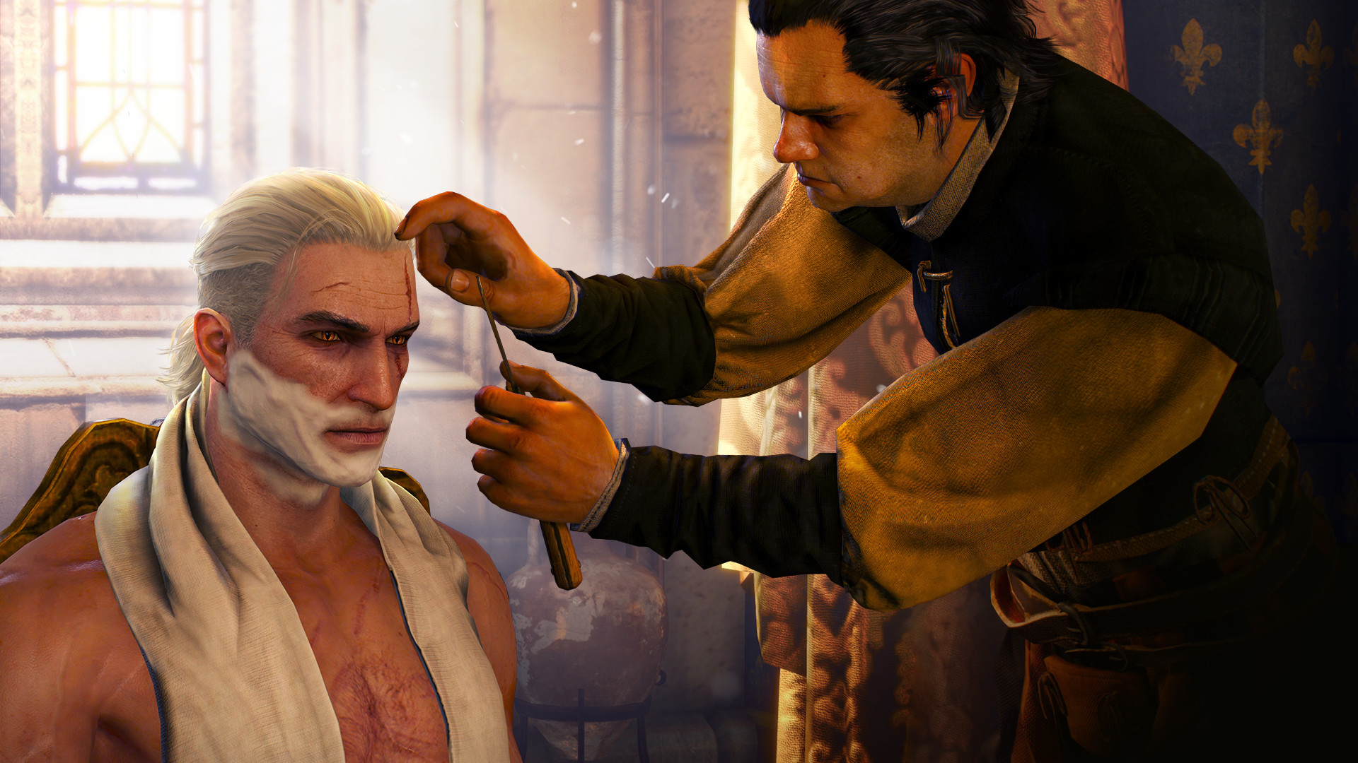 The Witcher III shaved Geralt for The Witcher 2