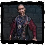 Portret Everdena w haśle „Everden z Rinde” w dziale „Postacie” w dzienniku Geralta