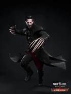 Digital model of Dettlaff attacking