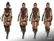 Arte conceptual de un personaje zerrikano para The Witcher 2: Assassins of Kings