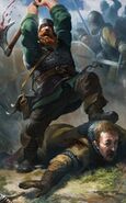 Gwent cardart scoiatael dwarven skirmisher