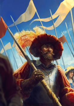 Gwent cardart northern lyrian landsknecht.png