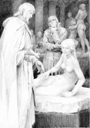 Статуї з амелльського мармуру у Тір-на-Беа Арайнне