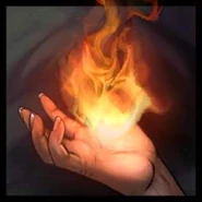 Fire magic avatar in Gwent