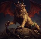 Gwent cardart monsters manticore combined