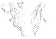 The first sketch presented the general concept for the creature