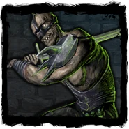 Wizerunek w haśle „Mutant zabójca” w dziale „Bestiariusz” w dzienniku Geralta