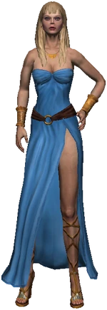 la fille aux yeux bleus