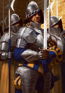 Gwent cardart northern cintrian royal guard